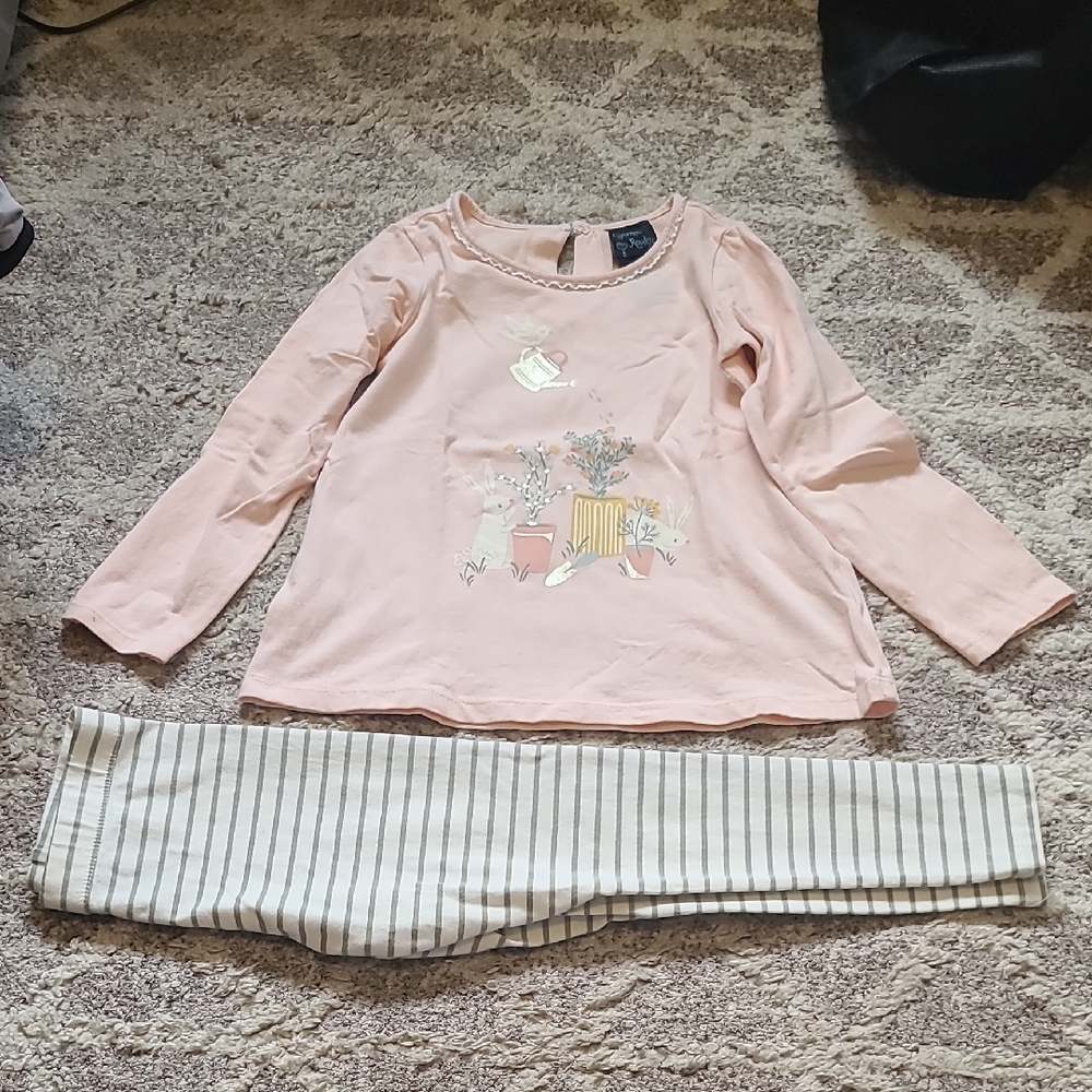 2 for $50 - Cynthia Rowley Girls 4T Pink 2-Piece Bunny Set